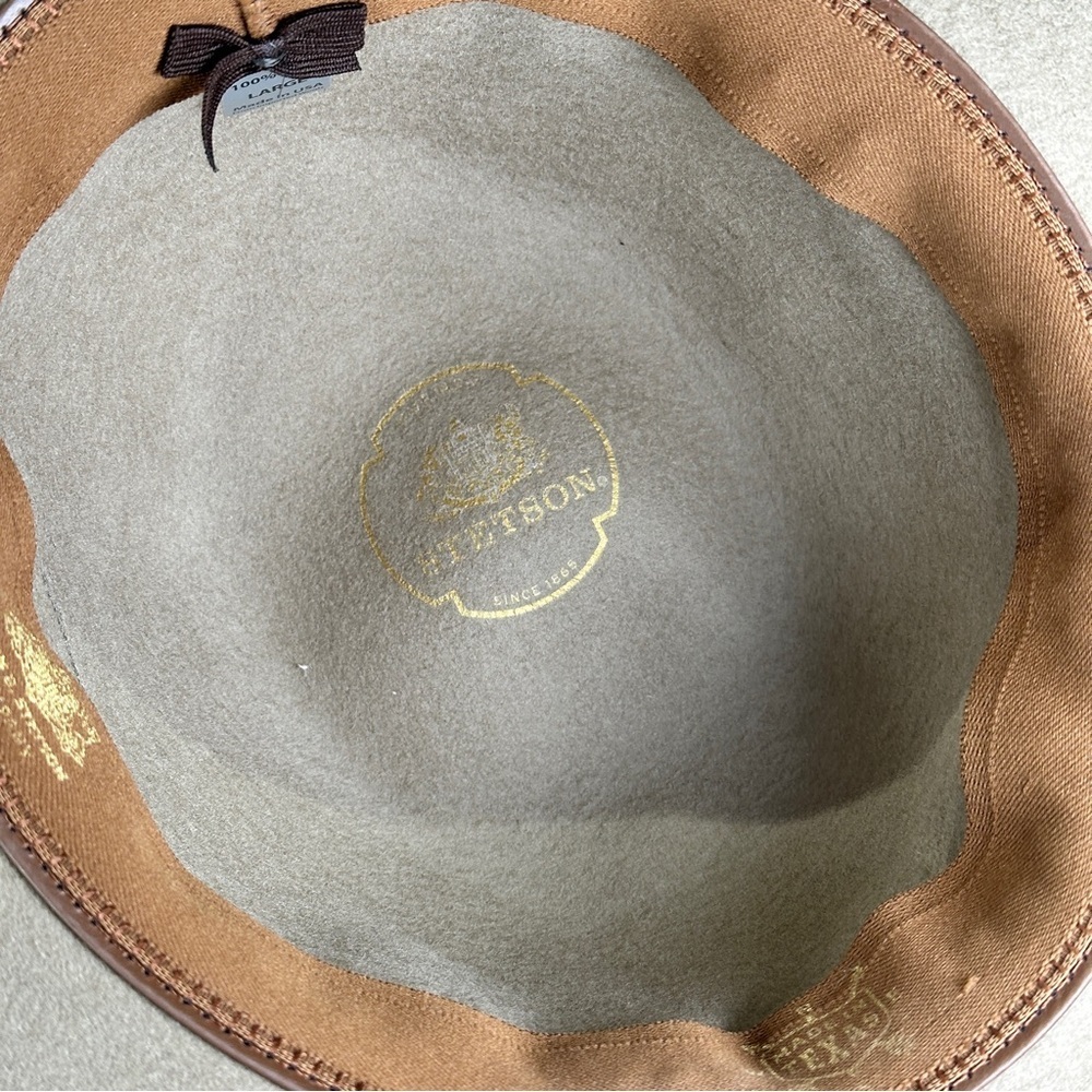 Stetson Women’s Soft Wide Brim Wool Felt Hat Tan Large - Picture 6 of 14